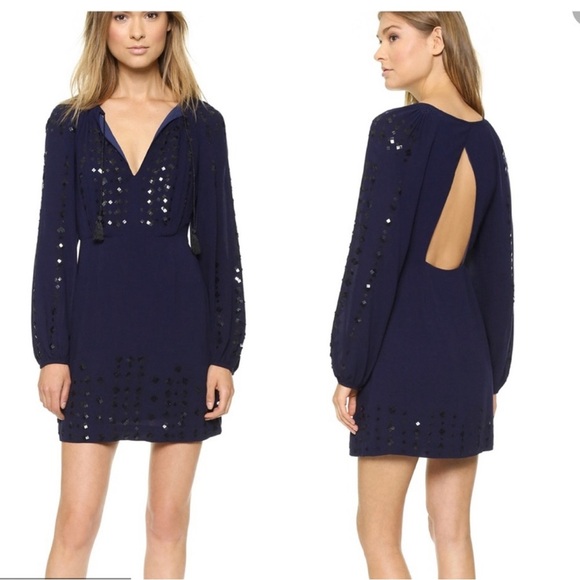 Free People Dresses & Skirts - Free People Desert Perfume Beaded Long Sleeve Dress